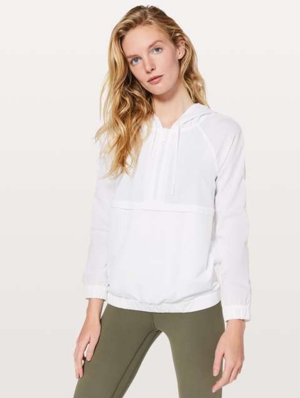 Lululemon Pack Light Half Zip Anorak Lightweight Pullover Jacket White 4